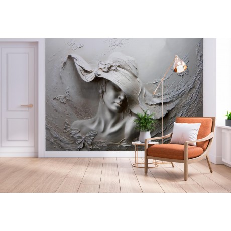3D Фотообои  3Д Настенный портрет w-37303