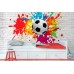 3D Фотообои  3Д Футбольный мяч  w-41157
