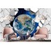 3D Фотообои  3Д  Космос в стене w-41327