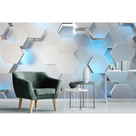 3D Фотообои  3Д Акварельные цветы w-29577