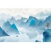 3D Фотообои  3Д Светящиеся горы w-dec_2419